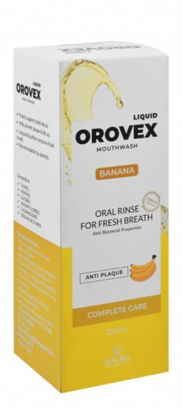 Orovex Mouthwash & Freshener Banana Flavor