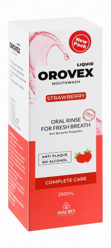 Orovex Strawberry Mouthwash & Refresher