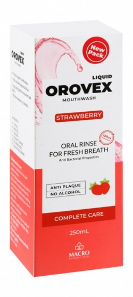 Orovex Strawberry Mouthwash & Refresher