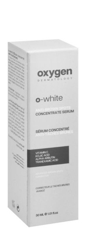 Oxygen Dermatology O-White Anti-Brown Spots Concentrated Facial Serum wtih Vitamin C, Kojic & Tranexamix Acids