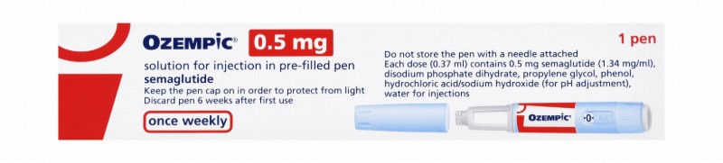 Ozempic 0.5mg Semaglutide Solution with Needles for Subcutaneous Injection