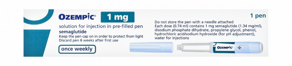 Ozempic 1mg Semaglutide Solution with Needles for Subcutaneous Injection