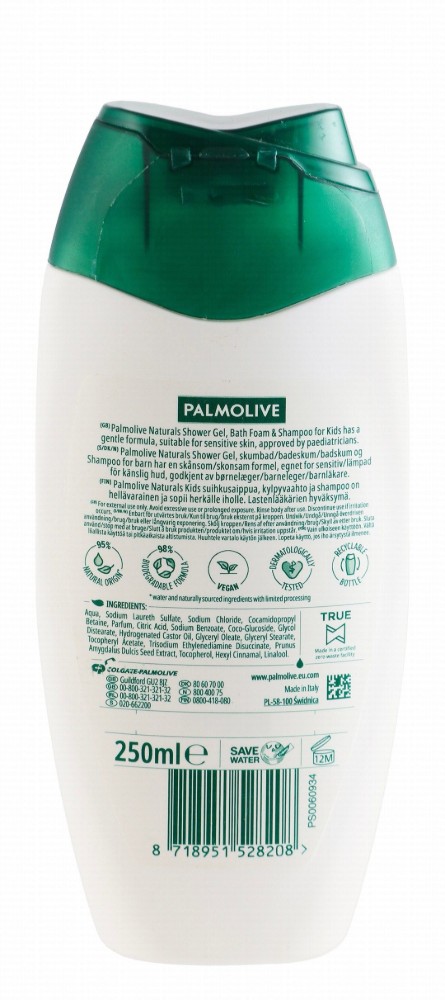 Palmolive Naturals Kids Body & Hair Wash for Sensitive Skin - Vegan