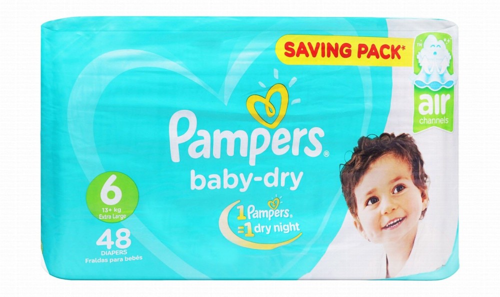 Pampers Baby-Dry XL Diapers Size 6 (13+ kg)