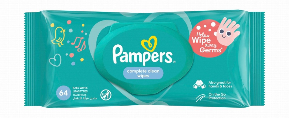 Pampers Complete Clean Baby Wipes - alcohol free