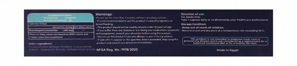 Pea 400mg Palmitoylethanolamide Nervous System Health Support Supplement