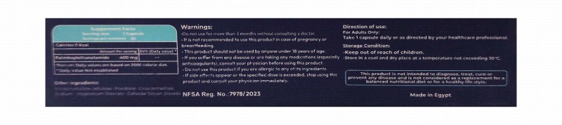 Pea 400mg Palmitoylethanolamide Nervous System Health Support Supplement