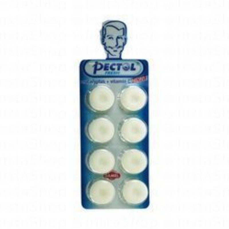 Pectol Fresh Cough Relief Candies Eucalyptus Flavor with Vitamin C