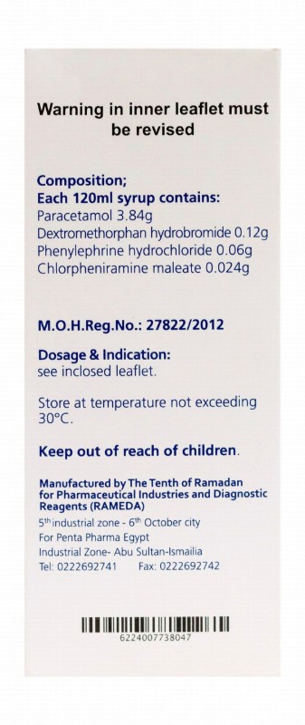 Pentacold Syrup for Cold & Runny Nose