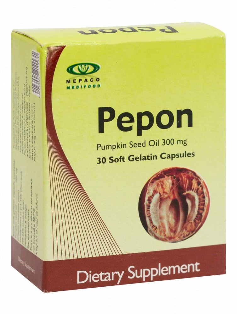 Pepon 300mg Pumpkin Seed Oil Dietary Supplement