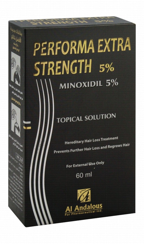 Performa Extra Strength 5% Minoxidil Topical Hair Loss Treatment Spray for Men
