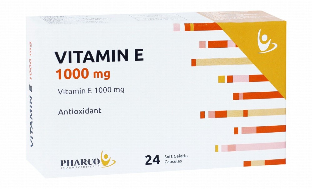 Pharco Vitamin E 1000mg Antioxidant Supplement