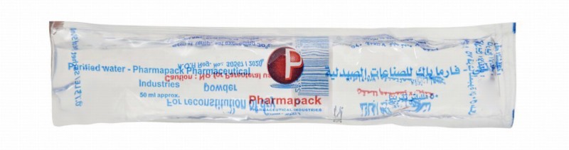 Pharmapack Antibiotic Purified Water