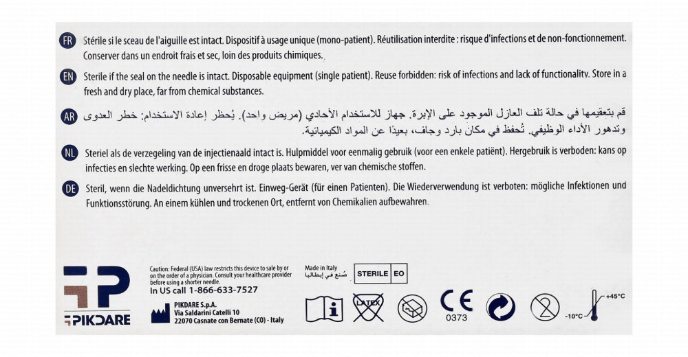 Pic Solution Advanced Insupen Sterile 5mm 31G Insulin Pen Needles - latex free