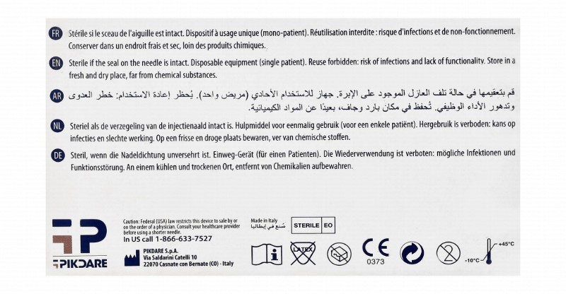 Pic Solution Advanced Insupen Sterile 5mm 31G Insulin Pen Needles - latex free