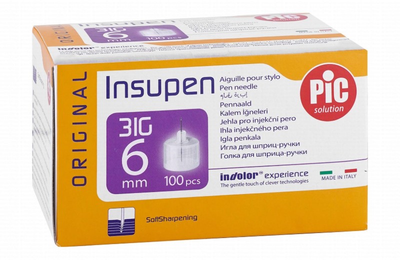 Pic Solution Insupen 31G 6mm Pen Needles