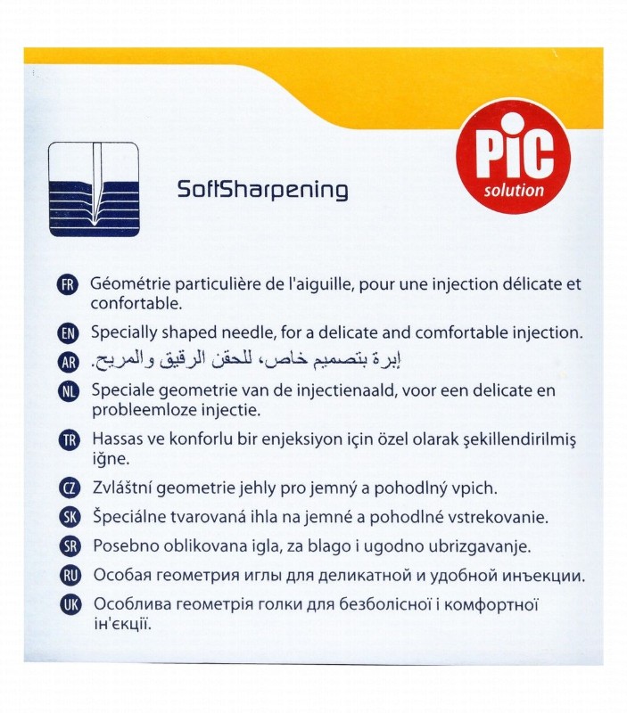 Pic Solution Insupen Original 6mm 32G Insulin Pen Needles