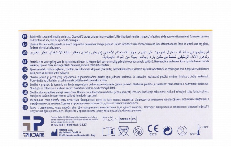 Pic Solution Insupen Original Sterile 4mm 32G Insulin Pen Needles - latex free