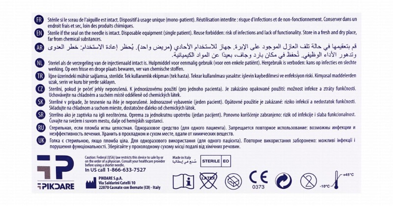 Pic Solution Insupen Original Sterile 5mm 31G Insulin Pen Needles - latex free