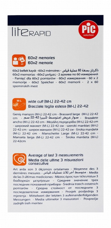 Pic Solution Lite Rapid Automatic Digital Blood Pressure Monitor