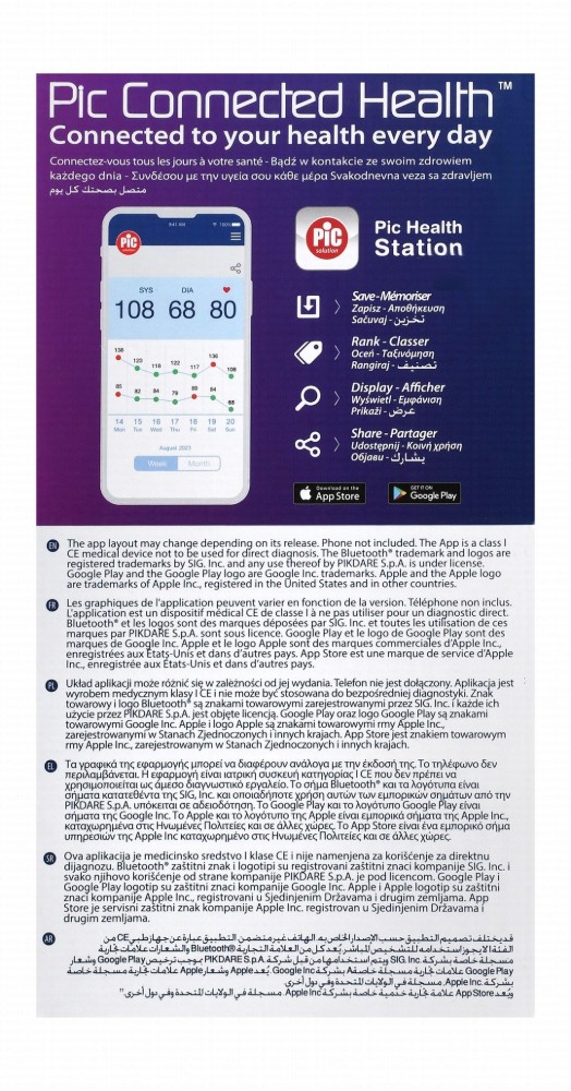 Pic Solution One Rapid Digital Arm Blood Pressure Monitor