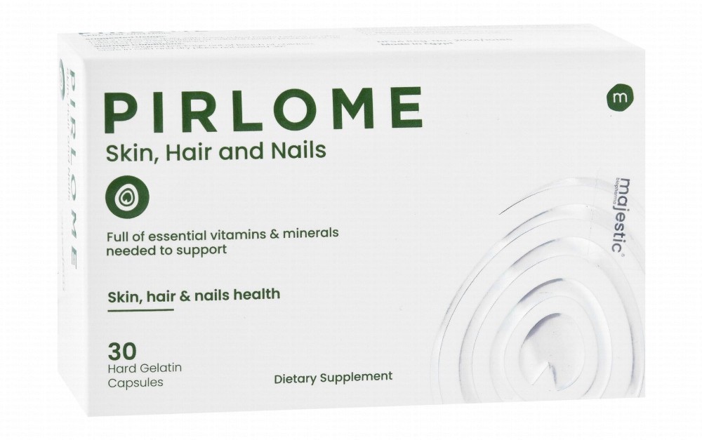 Pirlome Hair, Skin & Nail Support Supplement with Vitamin & Minerals