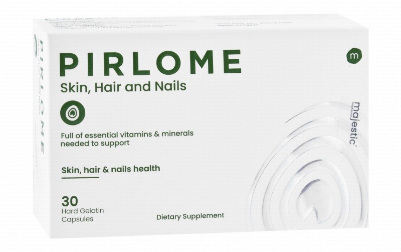 Pirlome Hair, Skin & Nail Support Supplement with Vitamin & Minerals