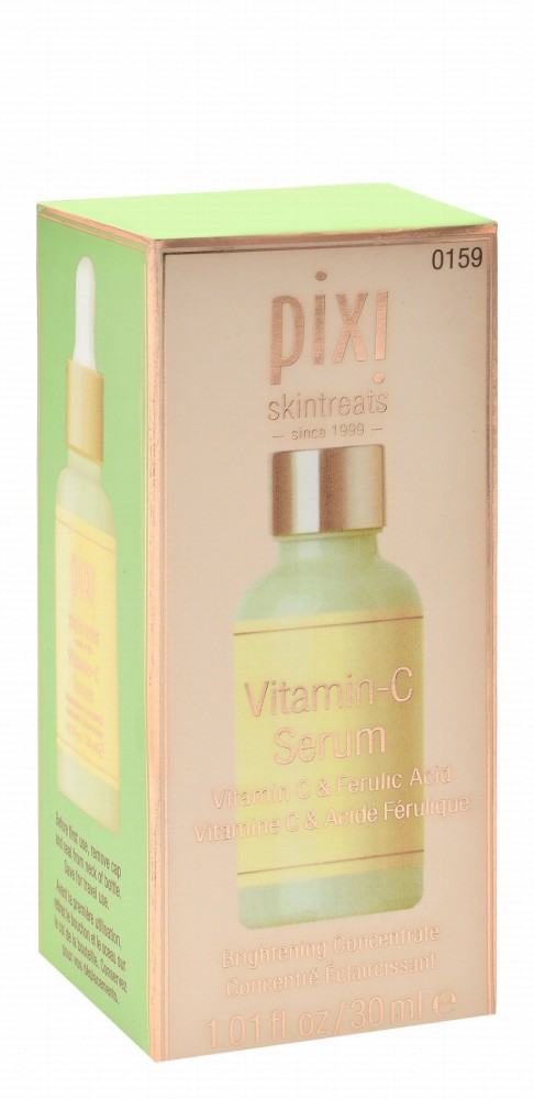 Pixi Skintreats Antioxidant & Brightening Concentrated Vitamin C Serum with Ferulic Acid & Probiotics for All Skin Types - cruelty free, parabens free, animal testing free
