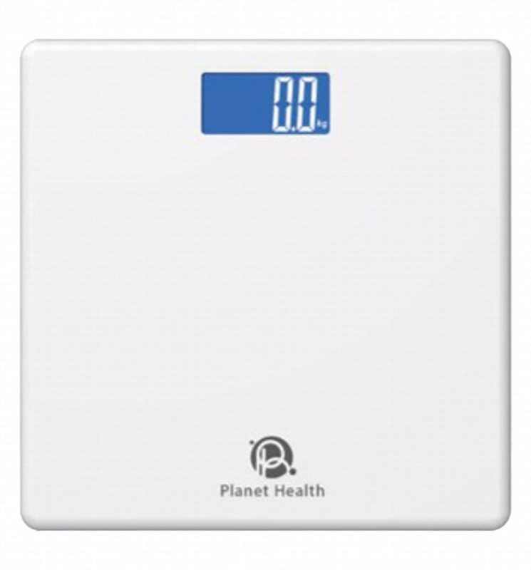 Planet Health Body Weight Scale (Up to 180kg) - White