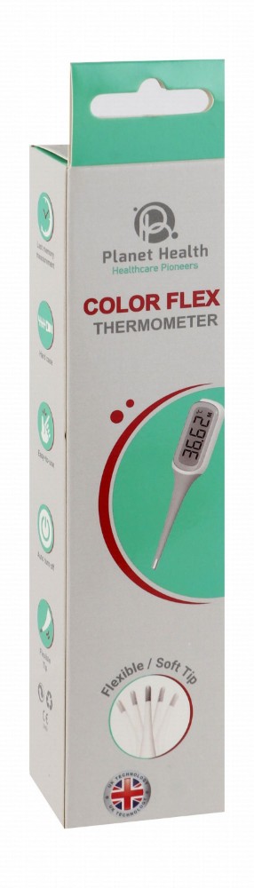 Planet Health Color Flex Thermometer - White