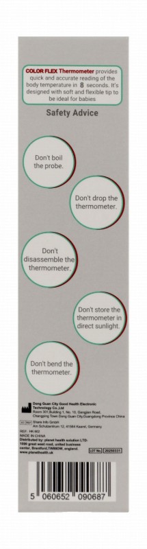 Planet Health Color Flex Thermometer - White