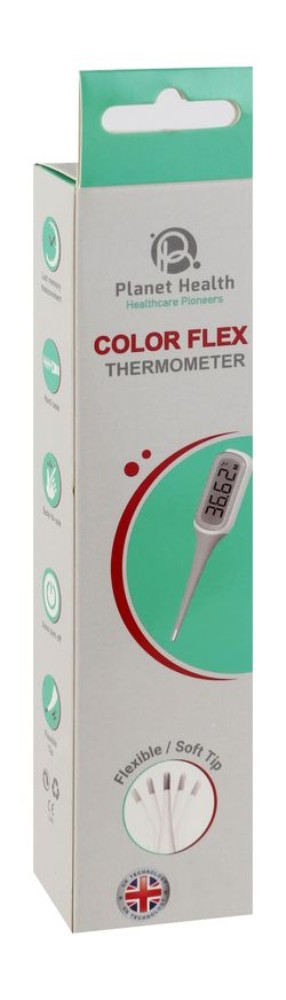 Planet Health Color Flex Thermometer - White