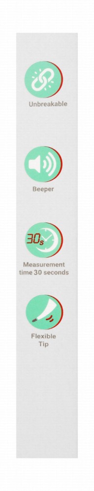 Planet Health Thermo Flex Waterproof White Digital Thermometer
