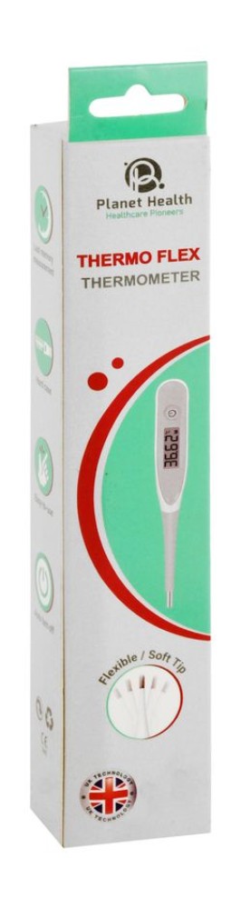 Planet Health Thermo Flex Waterproof White Digital Thermometer