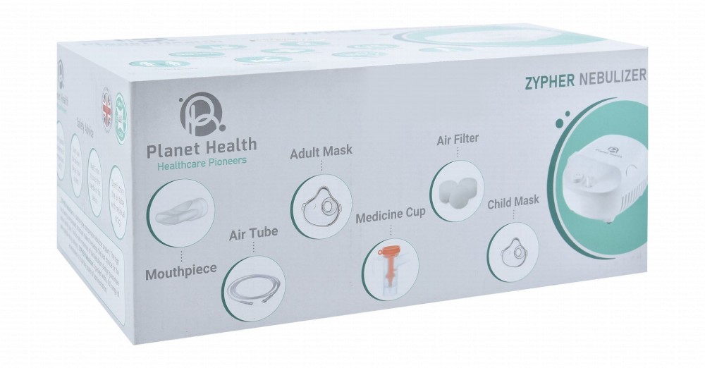 Planet Health Zypher Nebulizer - White