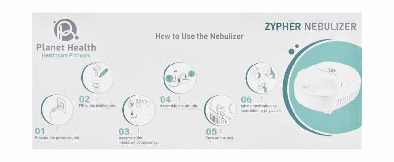 Planet Health Zypher Nebulizer - White