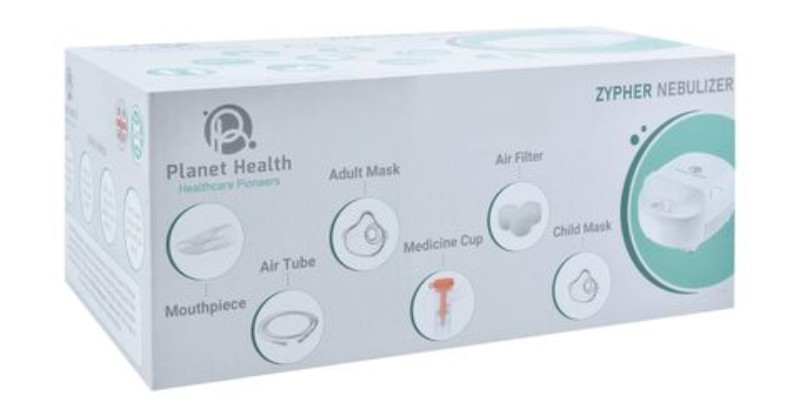 Planet Health Zypher Nebulizer - White