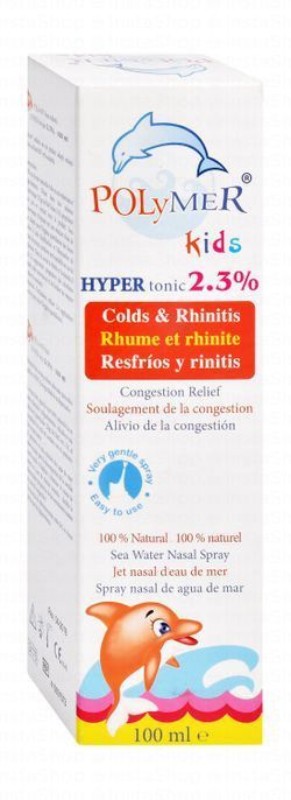 Polymer Kids Hypertonic Sea Water Nasal Spray for Colds & Rhinitis