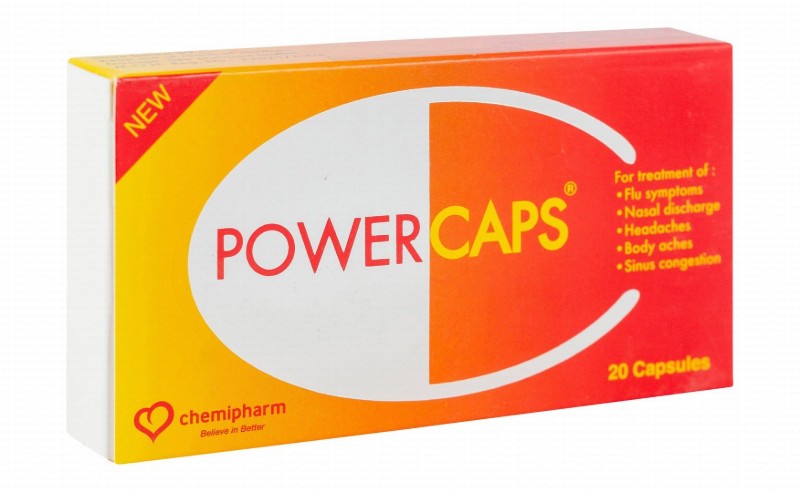 Power Caps 300mg Ibuprofen & 45mg Pseudoephedrine Hydrochloride