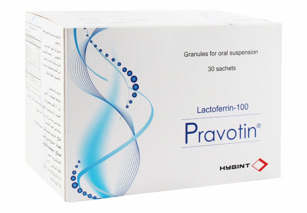 Pravotin 100mg Lactoferrin Sachets