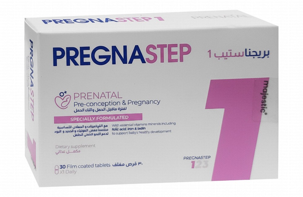 Pregnastep 1 Prental, Pre-Coneption & Pregnancy Support Supplement with Essential Vitamins & Minerals