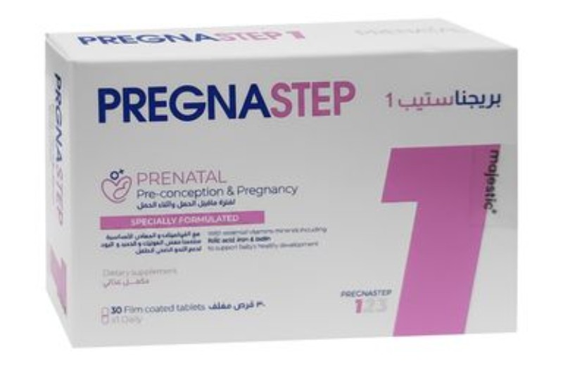 Pregnastep 1 Prental, Pre-Coneption & Pregnancy Support Supplement with Essential Vitamins & Minerals