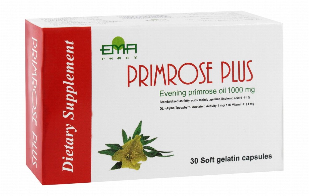 Primrose Plus 1000mg Evening Primrose Oil Supplement