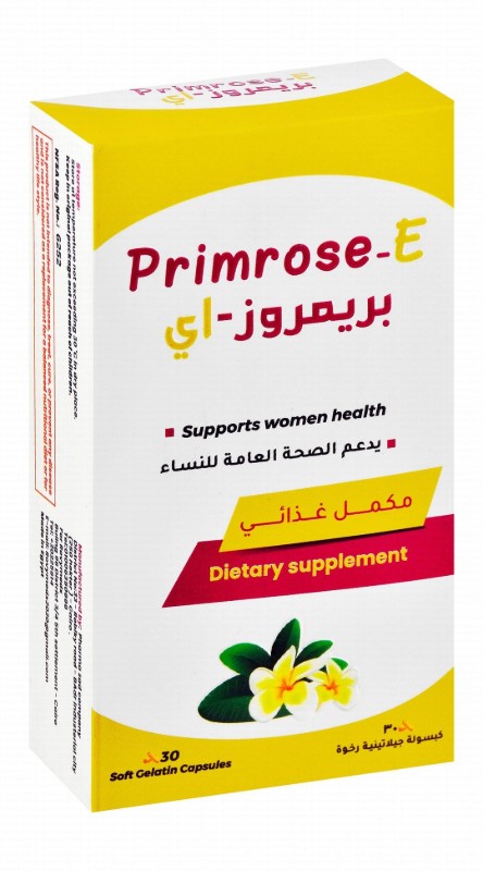 Primrose-E 1000mg Primrose Oil Women's Health Support Supplement with Vitamin E