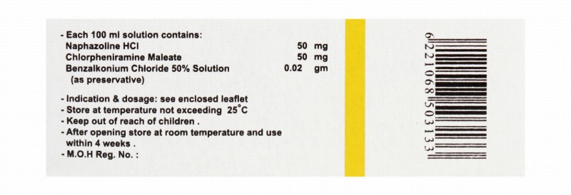 Prisoline with Naphazoline HCL & Chlorpheniramine Maleate Ophthalmic & Nasal Solution