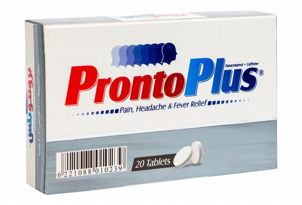 Pronto Plus Paracetamol & Caffeine for Fever & Pain Relief