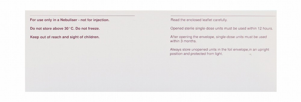 Pulmicort Sterile 0.5mg/ml Budesonide Nebulizing Suspension