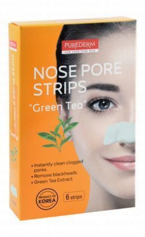 Purederm Botanical Choice Green Tea Nose Strips - parabens free