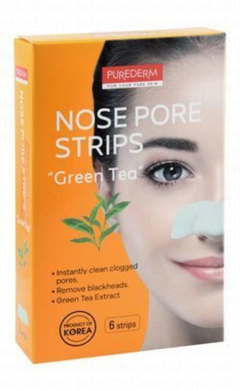 Purederm Botanical Choice Green Tea Nose Strips - parabens free