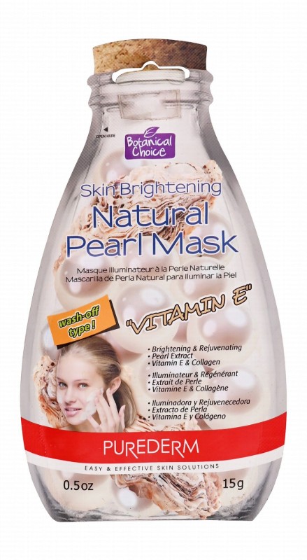 Purederm Botanical Choice Natural Skin Brightening Pearl Mask with Pearl Extracts